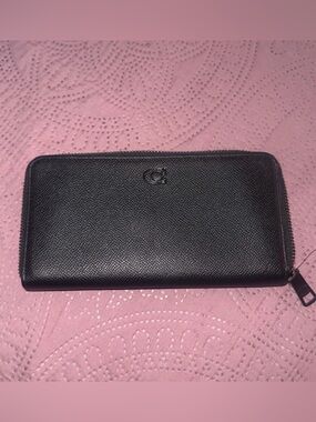 Coach Black Accordion Wallet NWOT